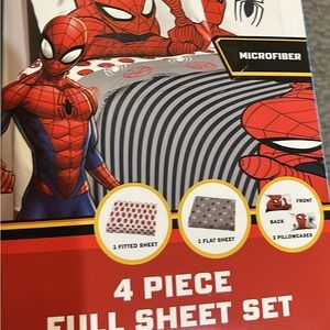 Spider Man full size sheet set